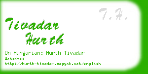 tivadar hurth business card